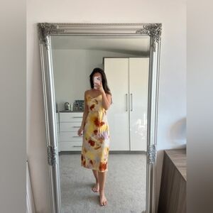 Elegant Yellow and Orange Women's Dress